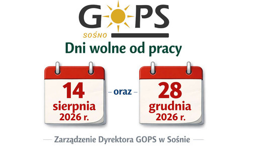 Informacja o dodatkowych dniach wolnych od pracy w zamian za święta przypadające w sobotę w 2026 r.